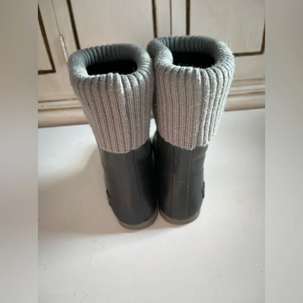 Women’s Butterfly Twists of London Eton Wellington Boots EU 36 US 6 black gray